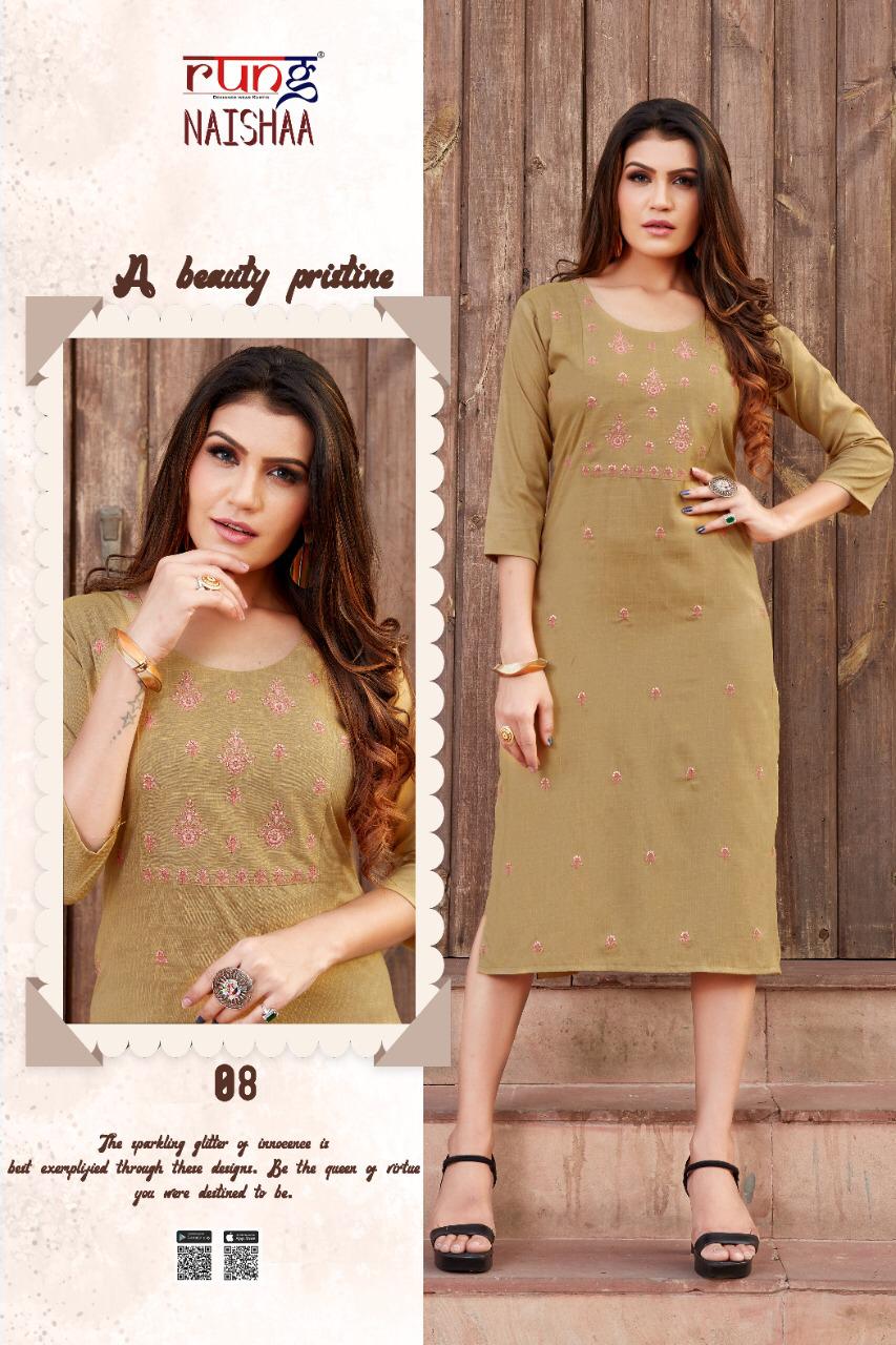 Symlee Naishaa Heavy Two Tone Designer Kurti   Catalog