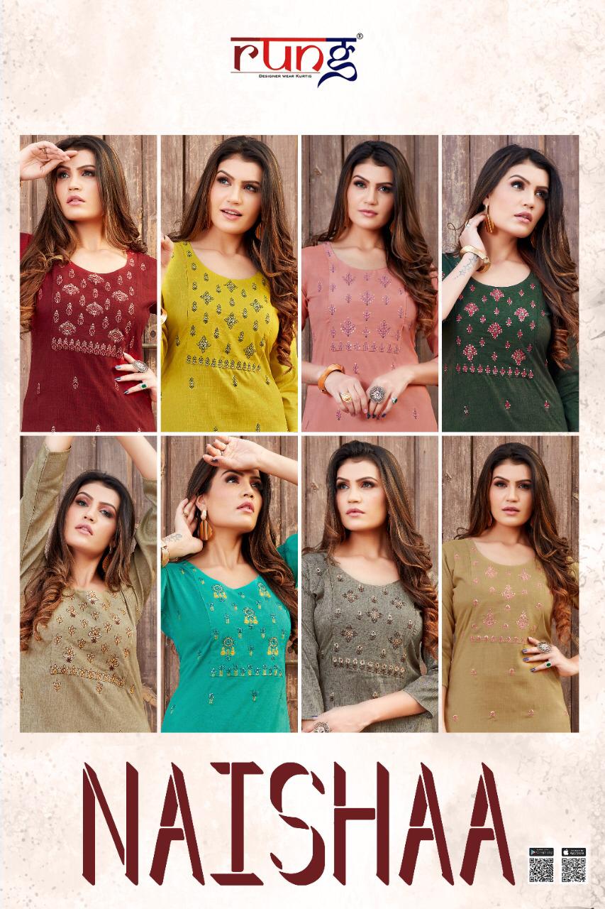 Symlee Naishaa Heavy Two Tone Designer Kurti   Catalog