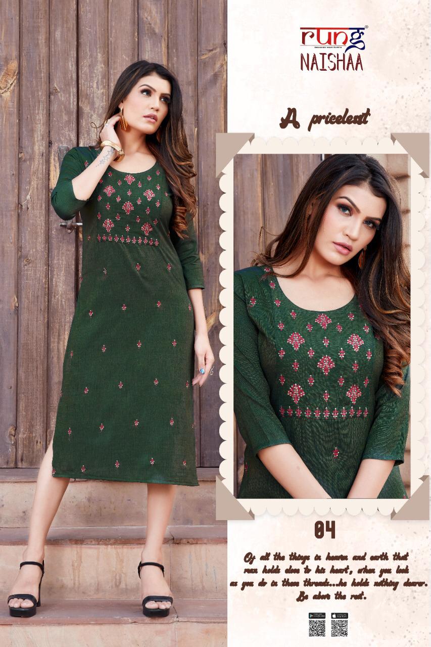 Symlee Naishaa Heavy Two Tone Designer Kurti   Catalog