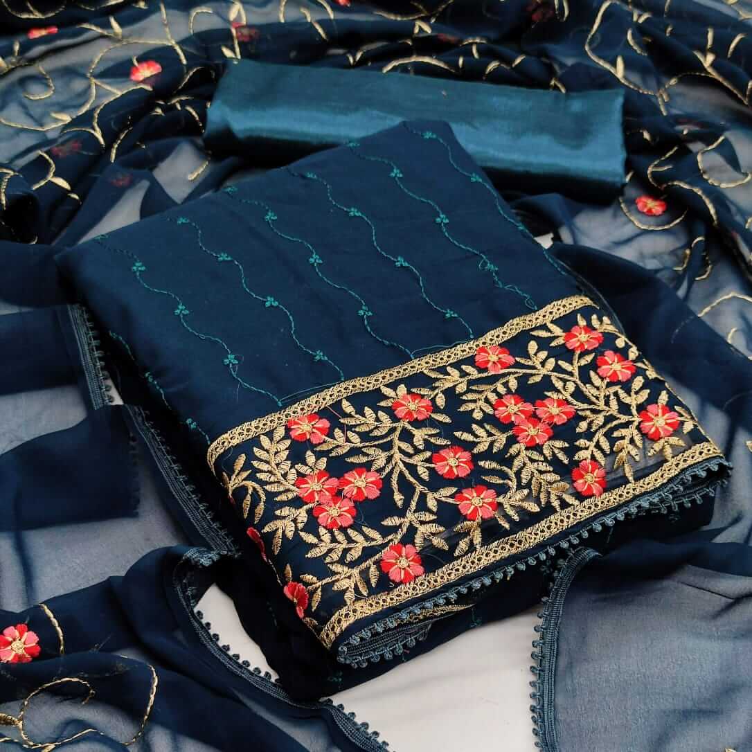Fc Georgette Vol 1 Designer Dress Materials Catalog