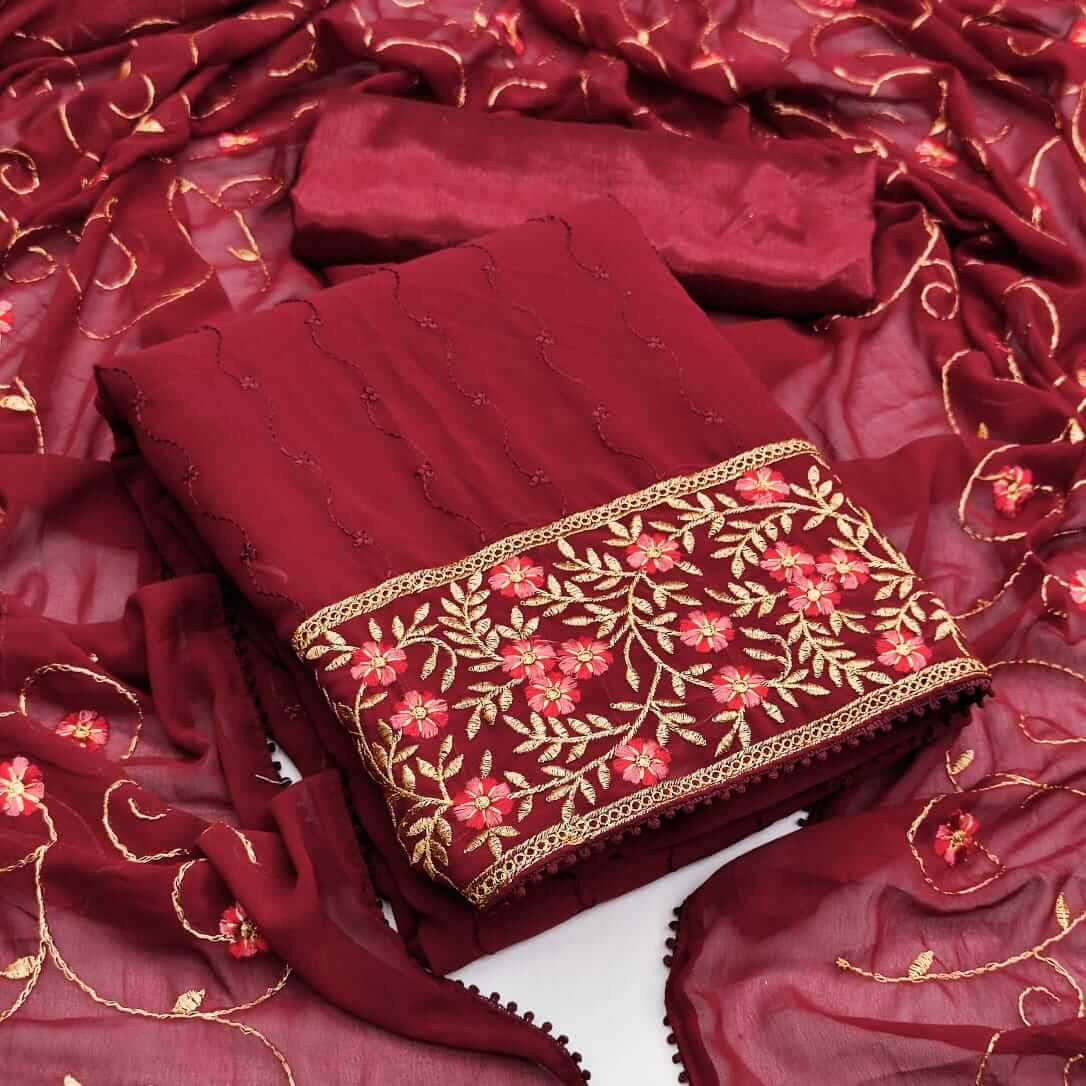 Fc Georgette Vol 1 Designer Dress Materials Catalog