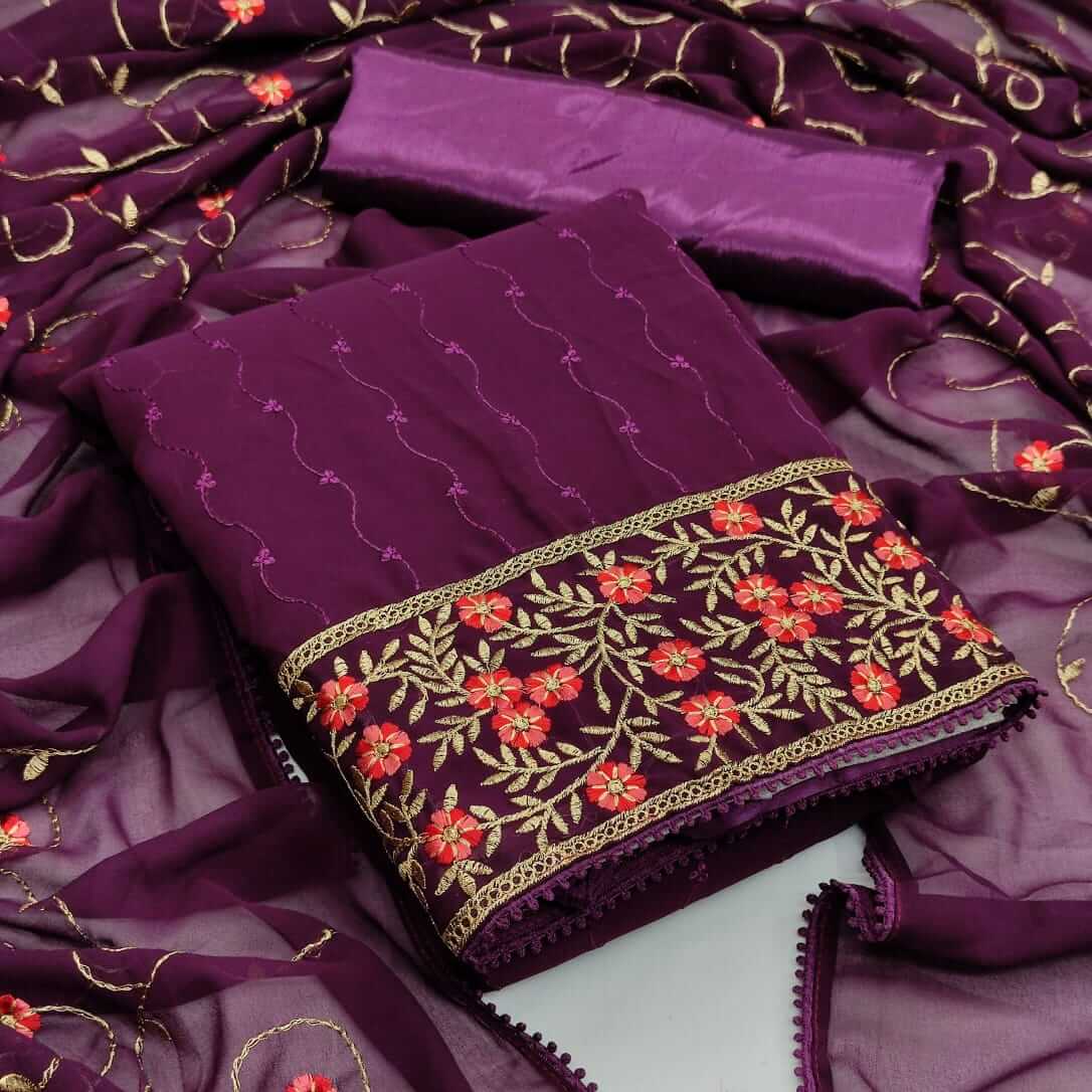 Fc Georgette Vol 1 Designer Dress Materials Catalog