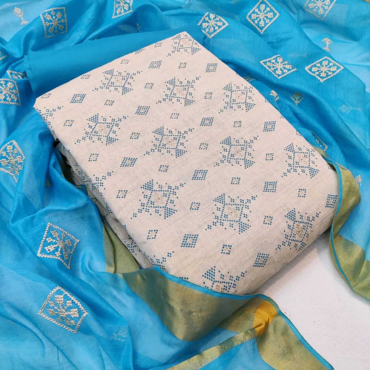 Fc Khadi Cotton Vol 2 Designer Khadi Cotton Dress Materials Catalog