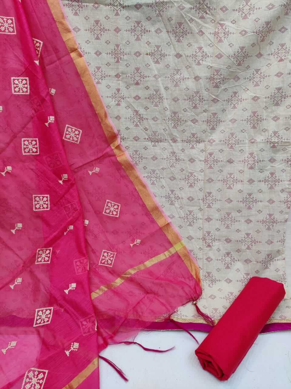 Fc Khadi Cotton Vol 2 Designer Khadi Cotton Dress Materials Catalog
