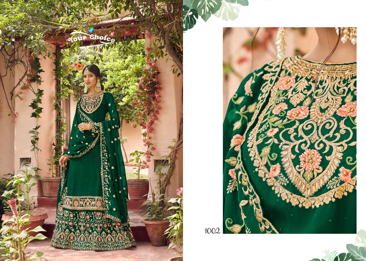 Yc Myntra Georgette Ethnic Wear Salwar Suits Catalog