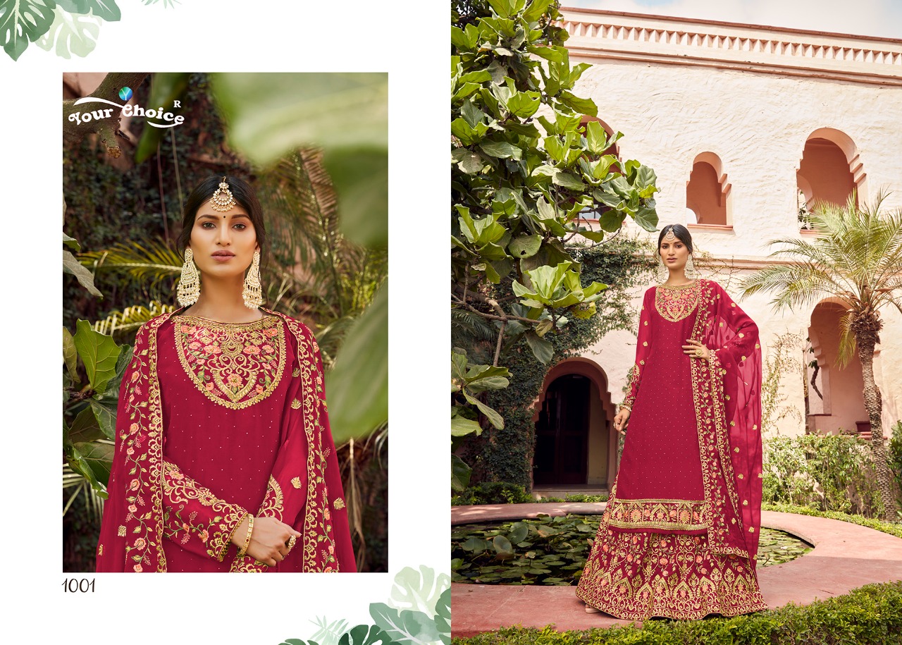 Yc Myntra Georgette Ethnic Wear Salwar Suits Catalog