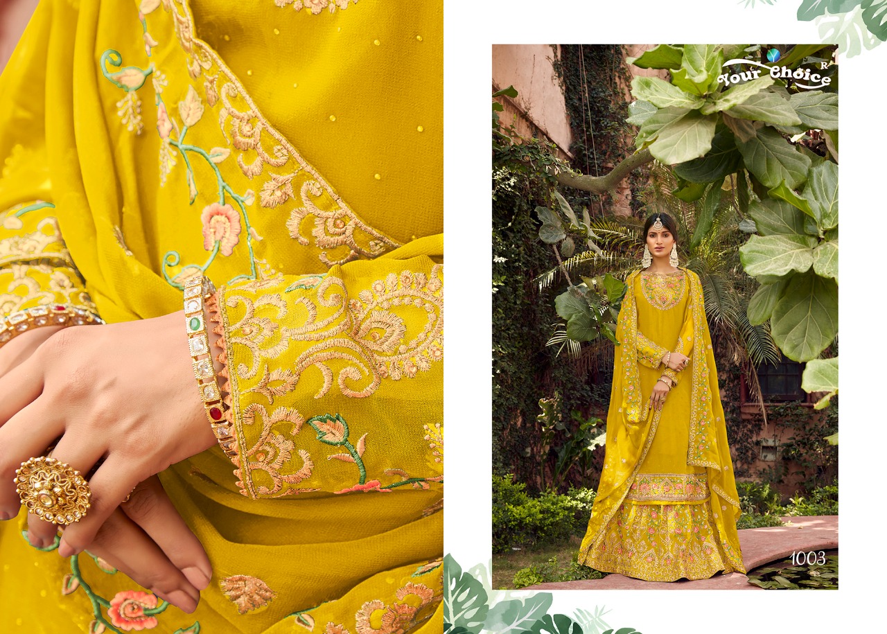 Yc Myntra Georgette Ethnic Wear Salwar Suits Catalog