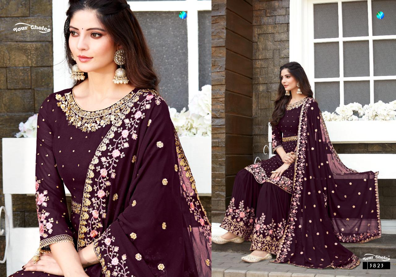 Your Choice Zaraa Vol  5 Heavy Wear Georgette Embroidery Salwar Kameez  Catalog