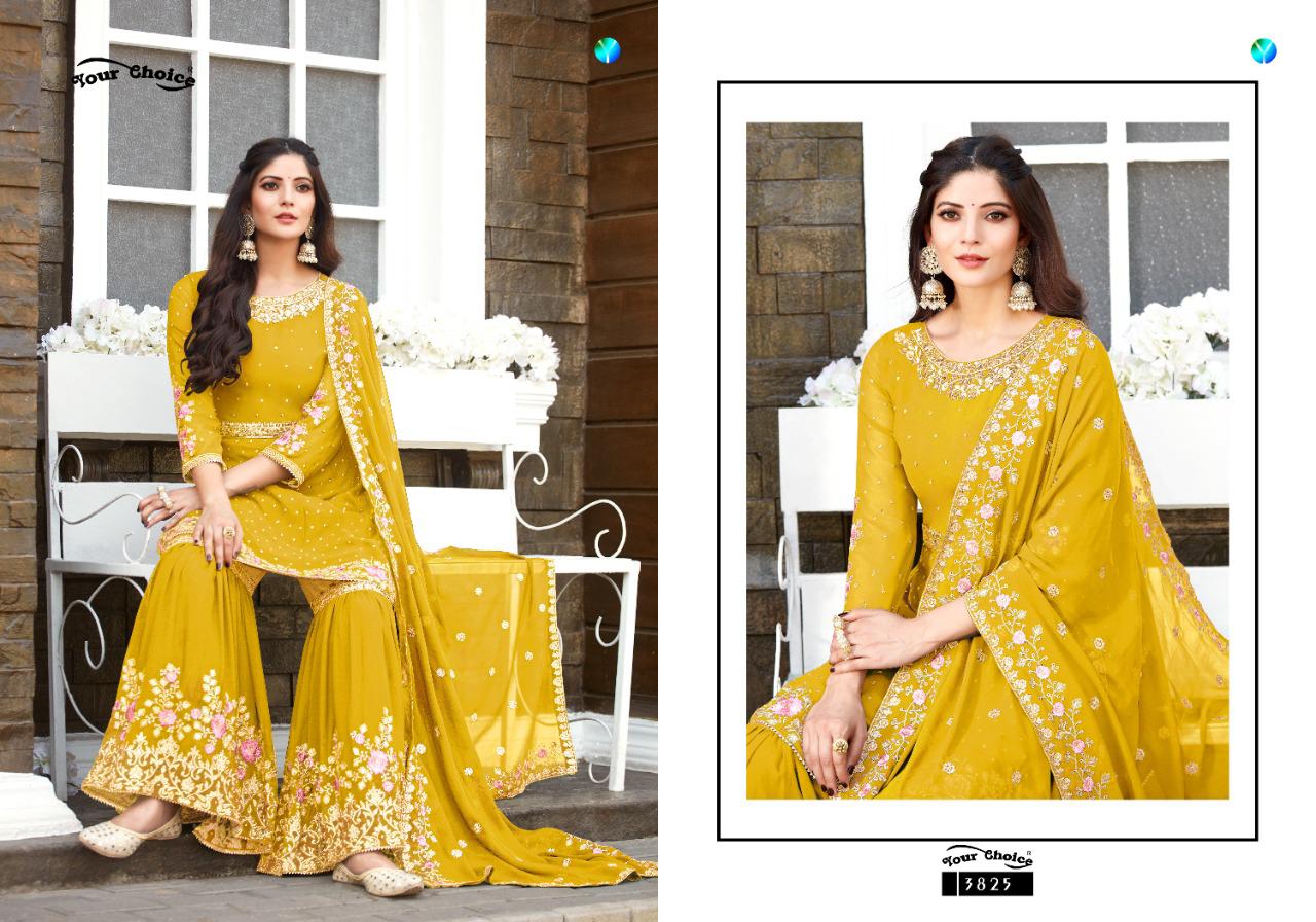 Your Choice Zaraa Vol  5 Heavy Wear Georgette Embroidery Salwar Kameez  Catalog