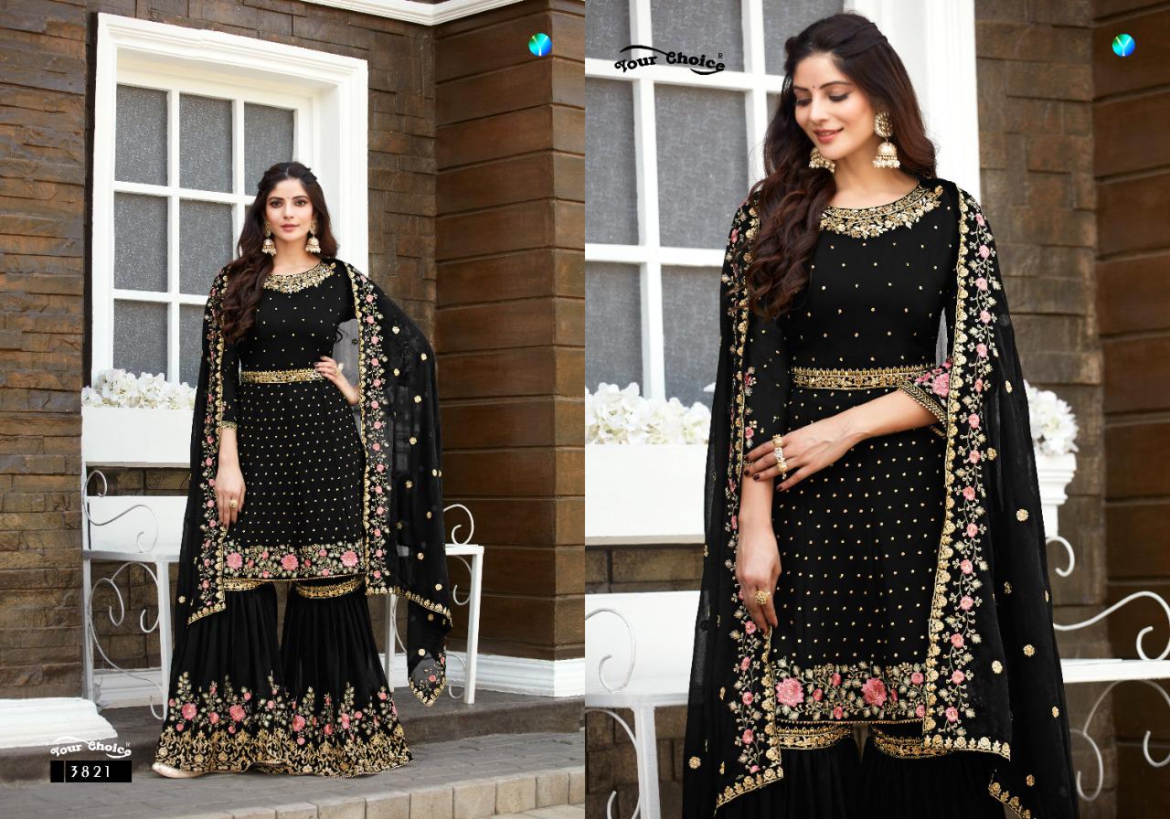Your Choice Zaraa Vol  5 Heavy Wear Georgette Embroidery Salwar Kameez  Catalog