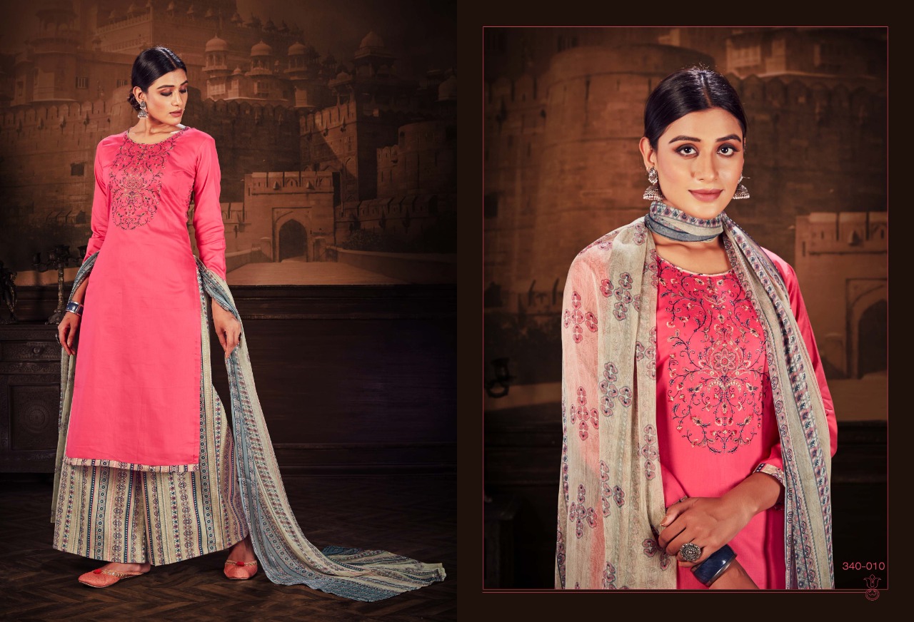 Zulfat Ishika Cotton Designer Embroidery Salwar Suits Catalog