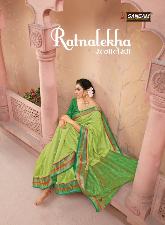 Sangam Presents Ratnalekha Handloom Silk Sarees