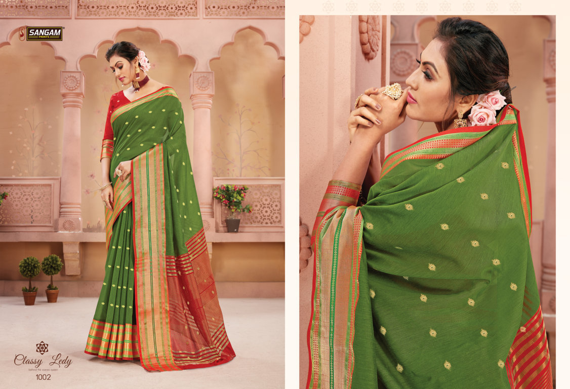 Sangam Presents Ratnalekha Handloom Silk Sarees