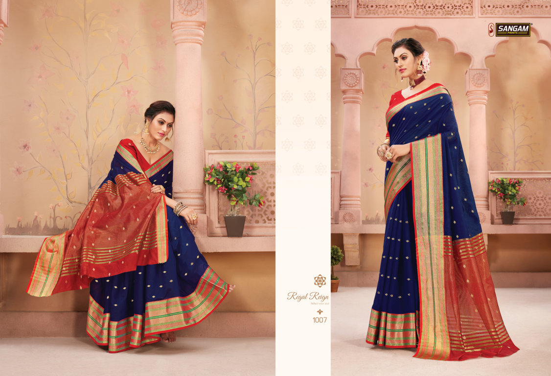 Sangam Presents Ratnalekha Handloom Silk Sarees