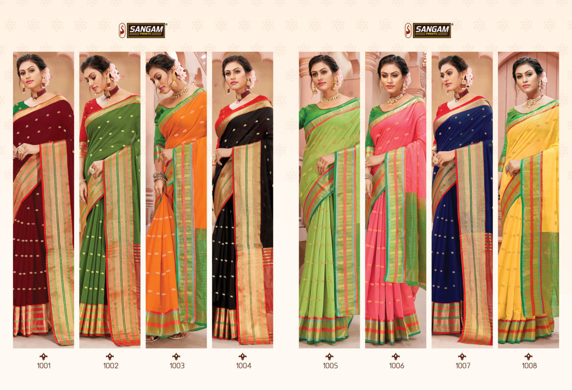 Sangam Presents Ratnalekha Handloom Silk Sarees