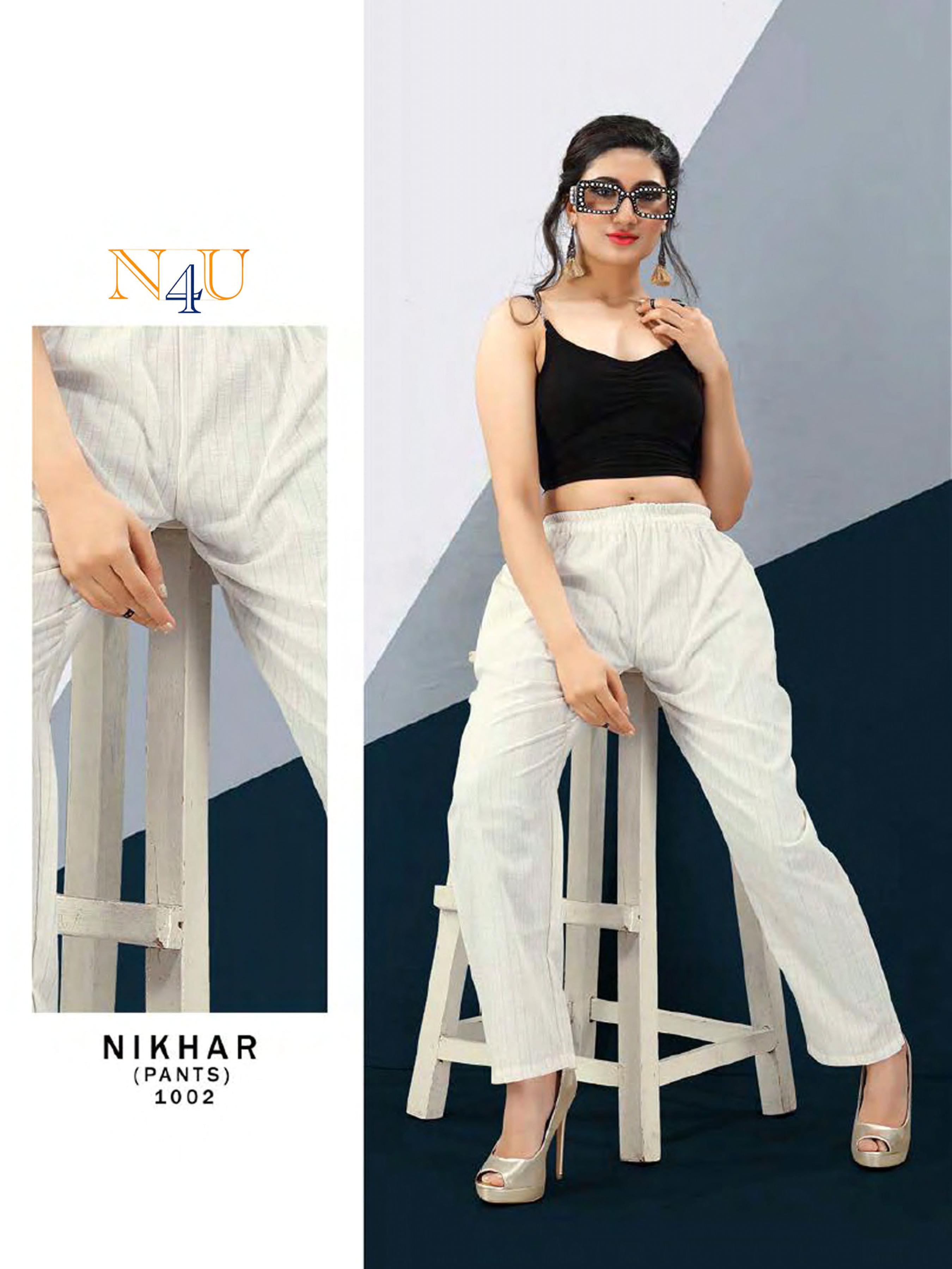 Tunic House Nikhar-nx Lilen Cotton Pant Bottom Wear Collection