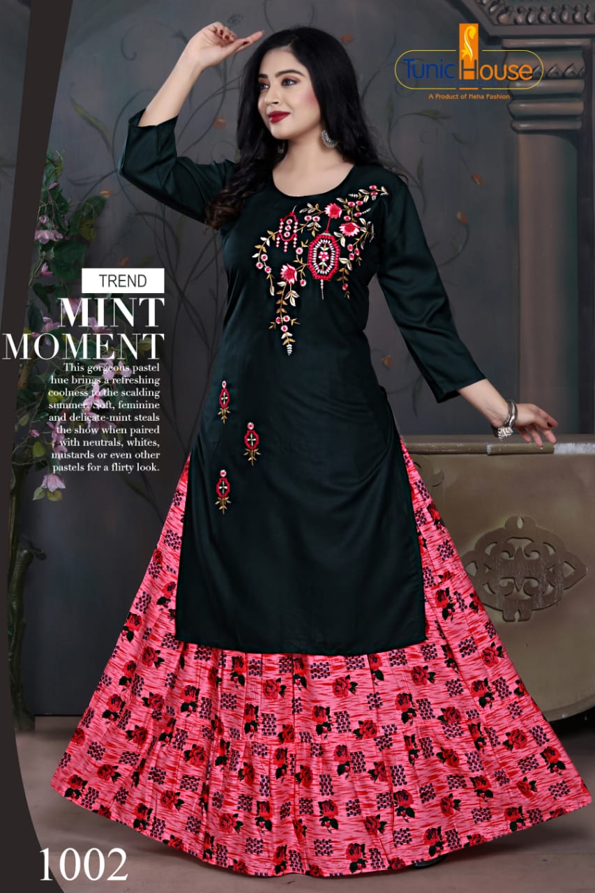 Tunic House Nexa-4 Designer Top With Skirt Catalog
