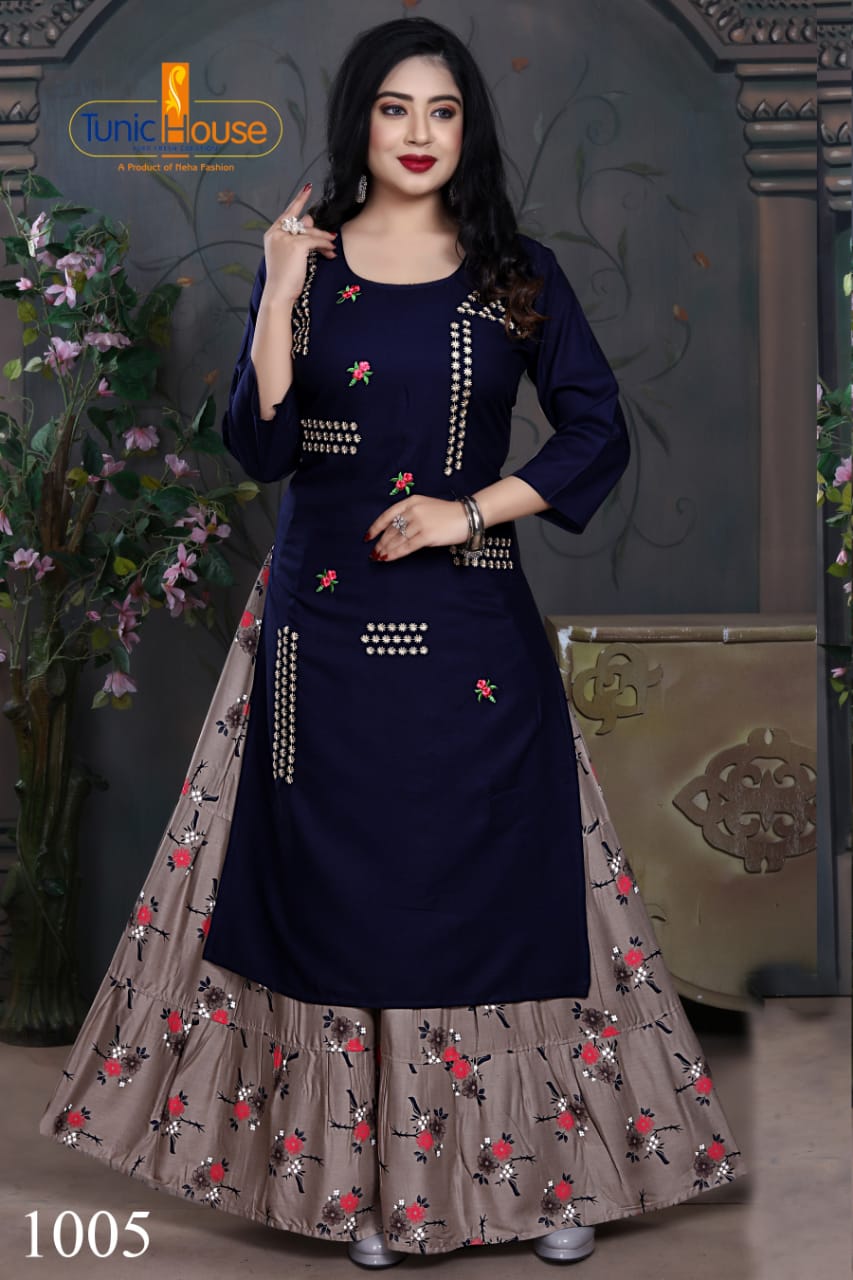 Tunic House Nexa-4 Designer Top With Skirt Catalog