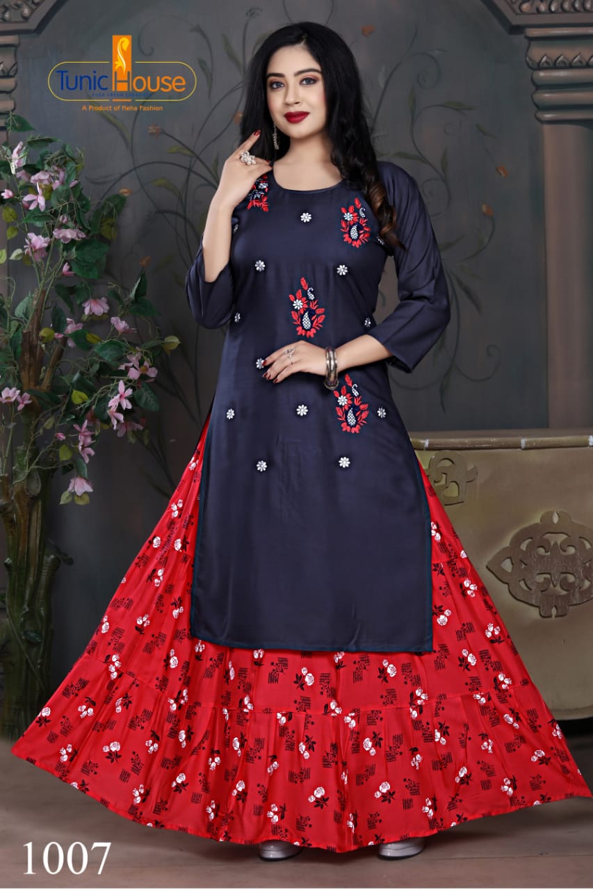 Tunic House Nexa-4 Designer Top With Skirt Catalog