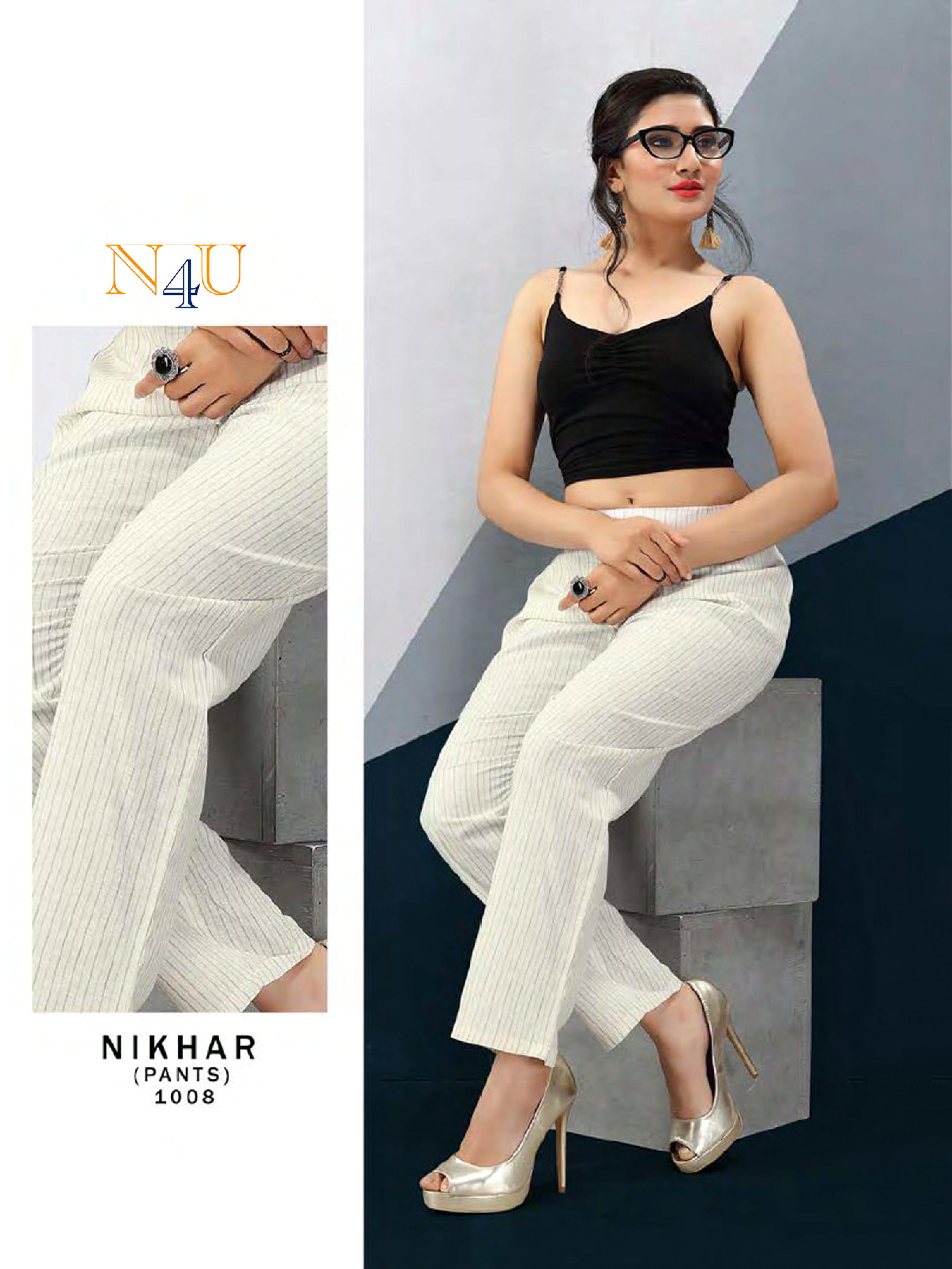 Tunic House Nikhar-nx Lilen Cotton Pant Bottom Wear Collection