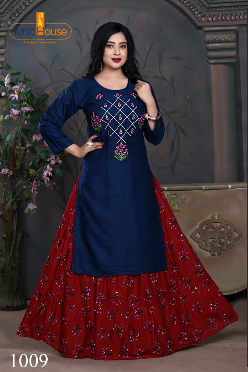 Tunic House Nexa-4 Designer Top With Skirt Catalog