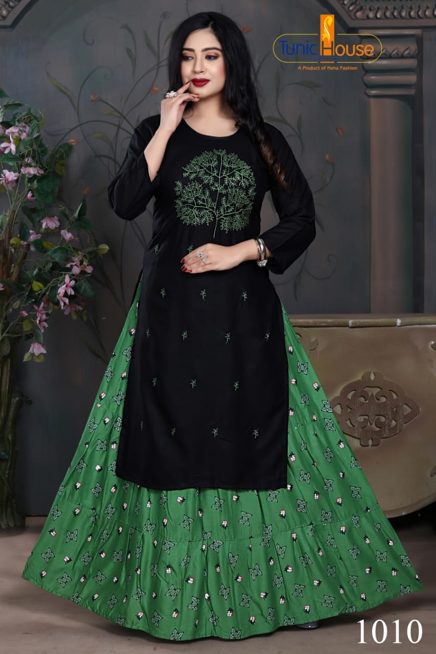 Tunic House Nexa-4 Designer Top With Skirt Catalog