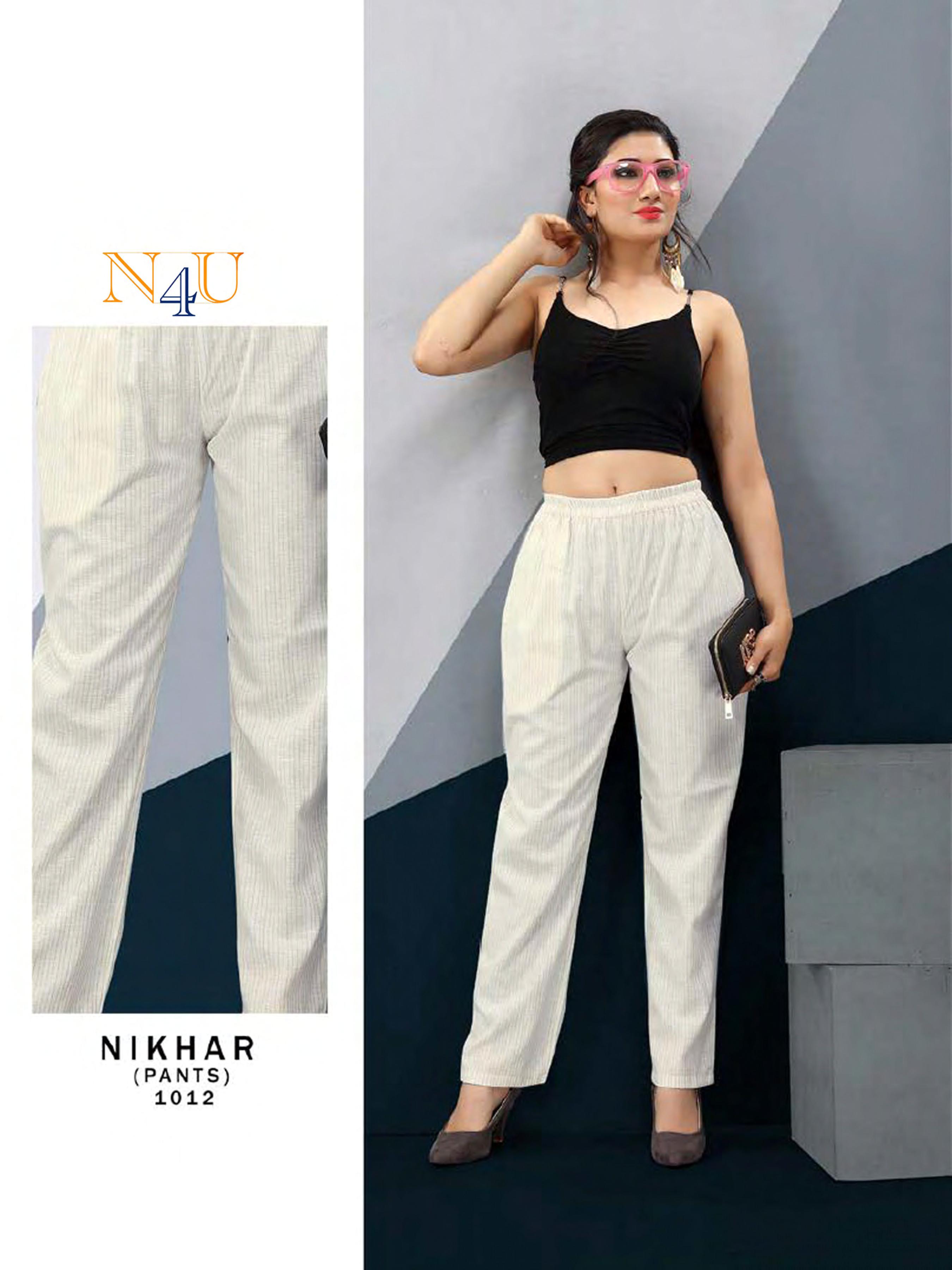 Tunic House Nikhar-nx Lilen Cotton Pant Bottom Wear Collection