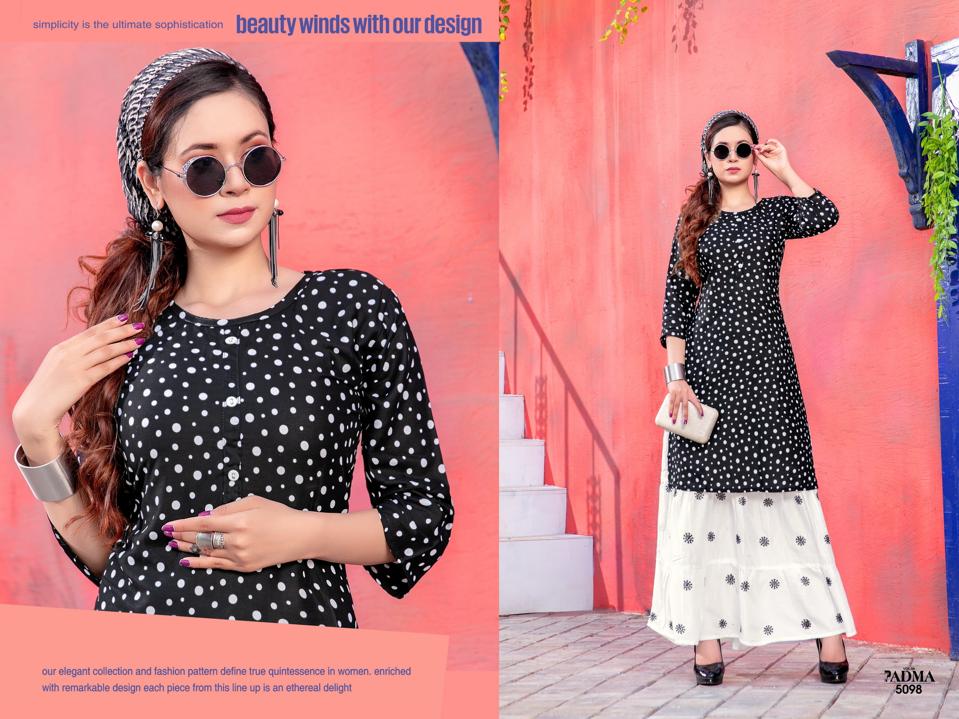 Premnath Padma Vol.6 Top With Skirt Kurti