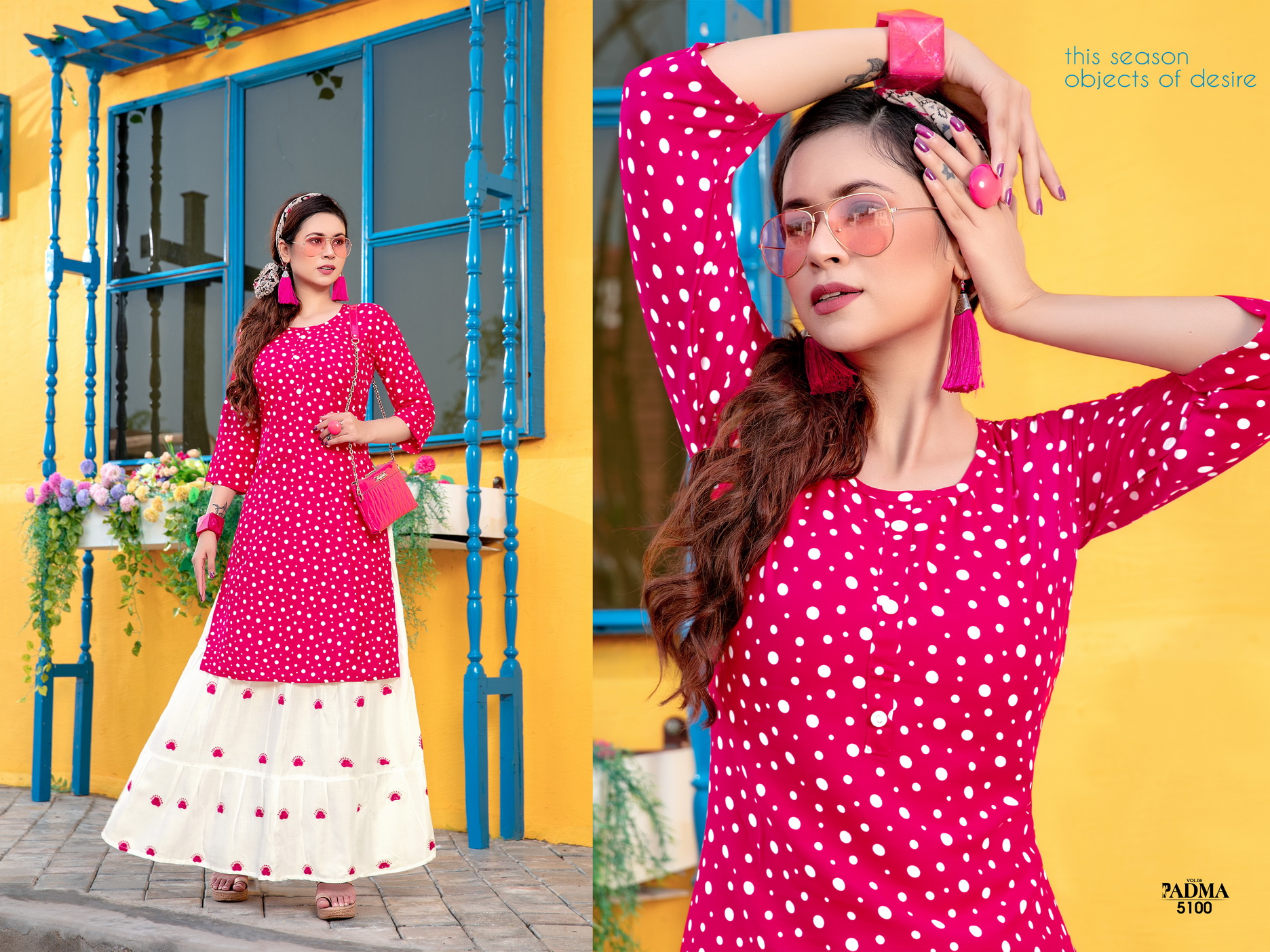 Premnath Padma Vol.6 Top With Skirt Kurti