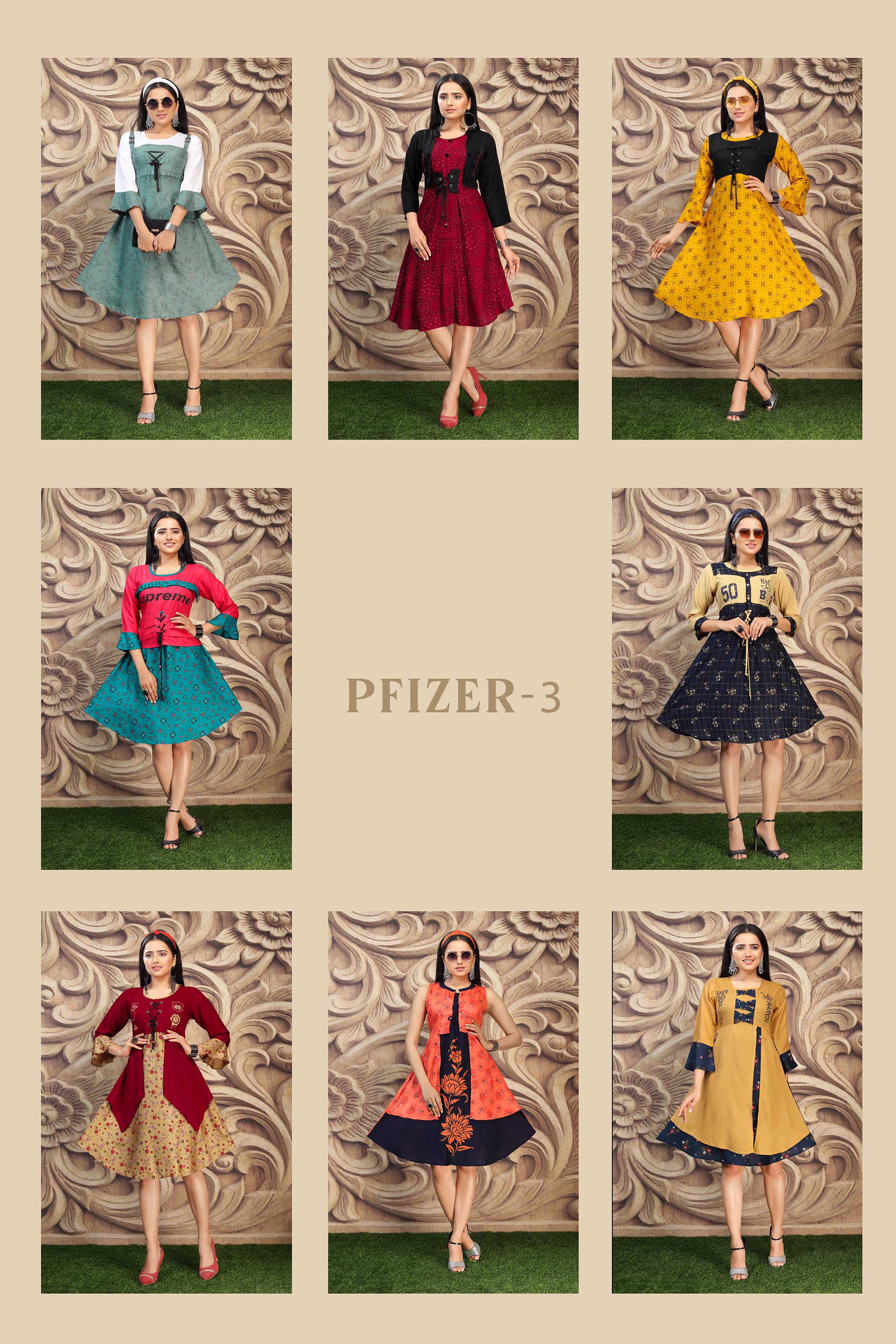 Premnath Pfizer Vol.3 Western Style Fancy Kurtis At Reasonable Price
