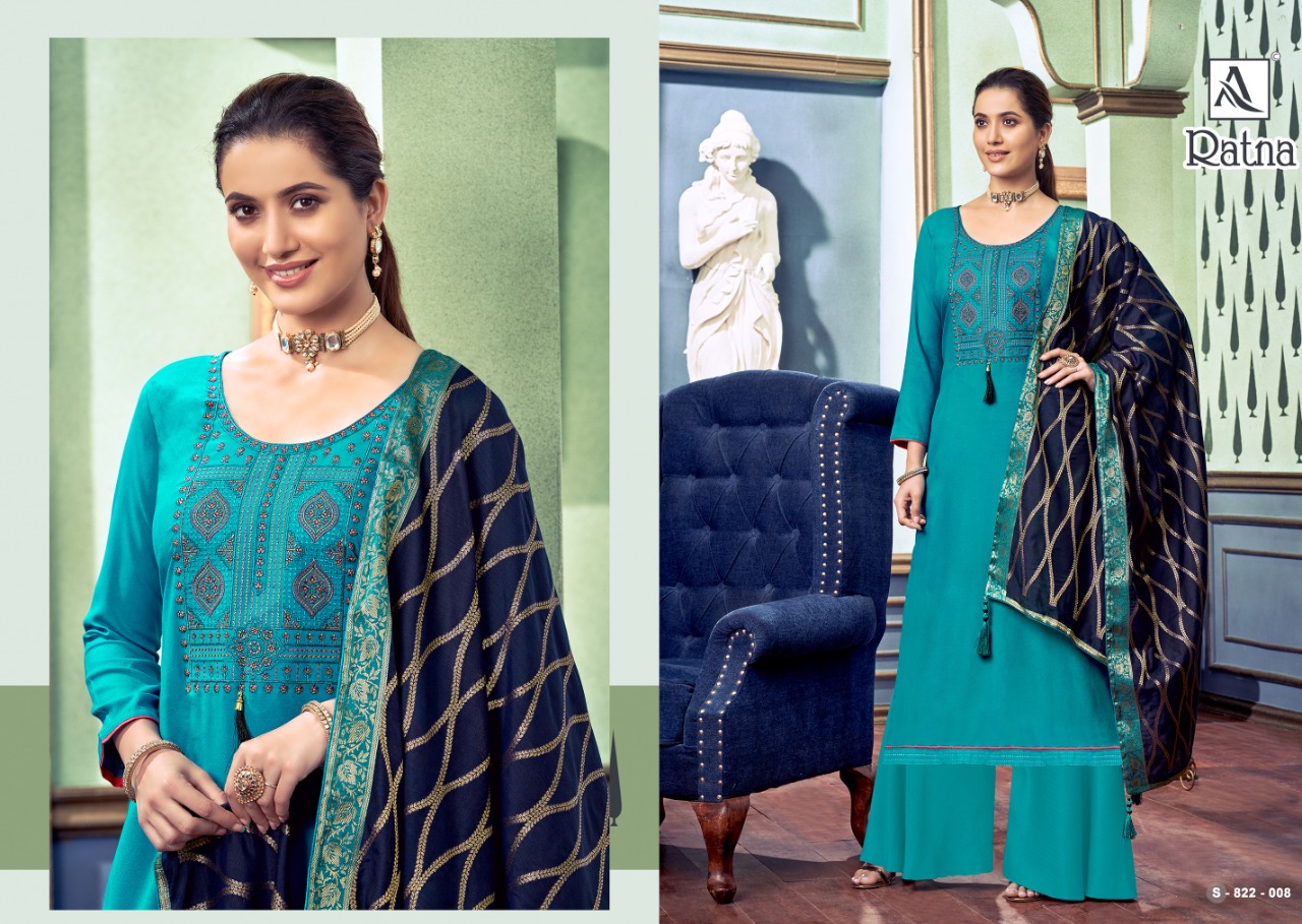 Alok Ratna  Embroidery Diamond Salwar Suit Catalog