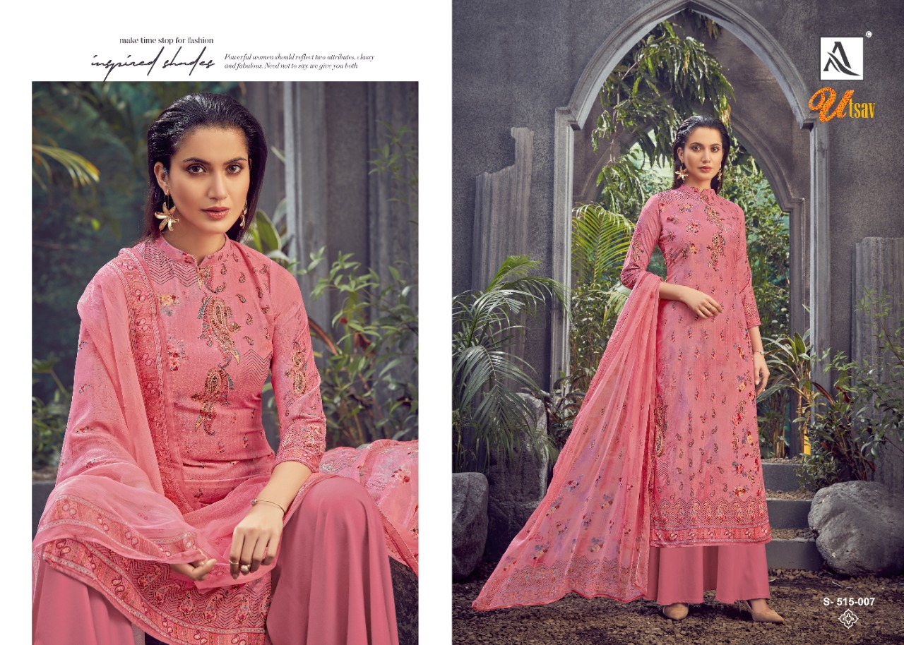 Alok Utsav Vol  2 Designer Velvet Festive Wear Dress Material Catalog