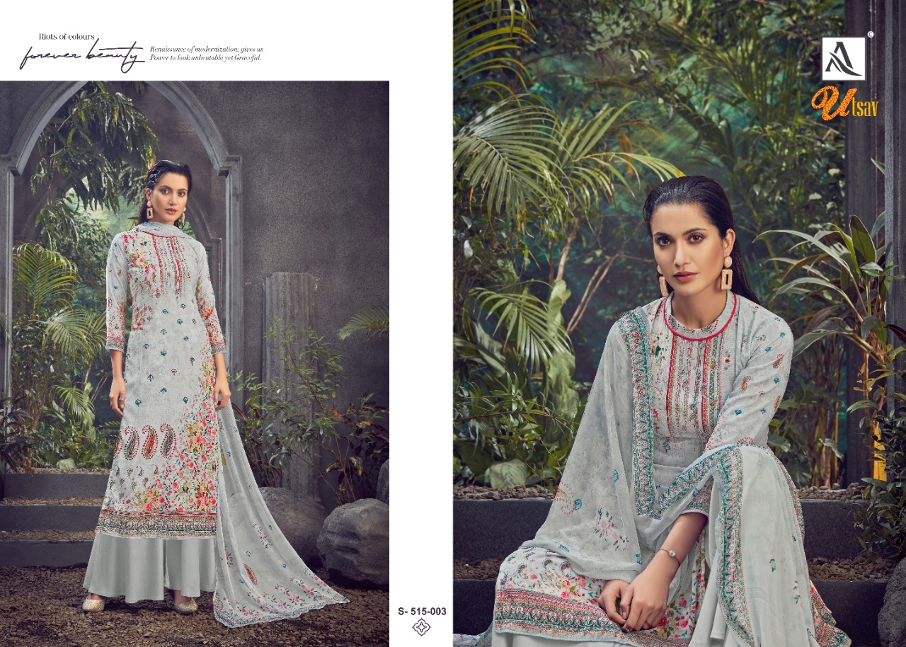 Alok Utsav Vol  2 Designer Velvet Festive Wear Dress Material Catalog
