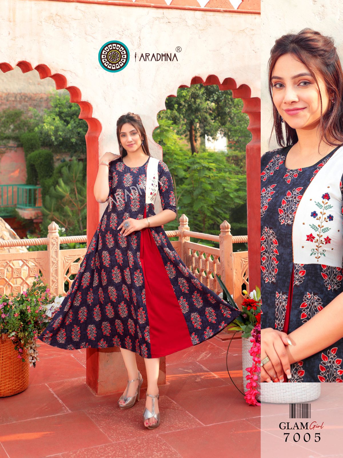 Aradhna Glam Girl Vol  7 Rayon Printed Designer Long Kurti Catalog