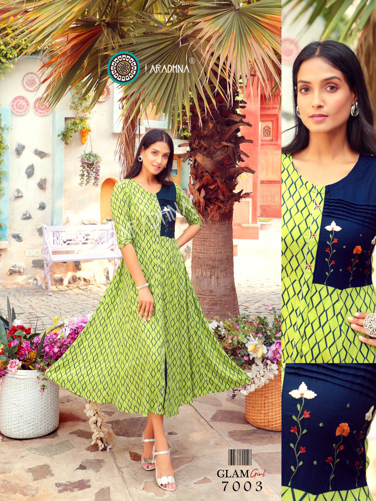Aradhna Glam Girl Vol  7 Rayon Printed Designer Long Kurti Catalog