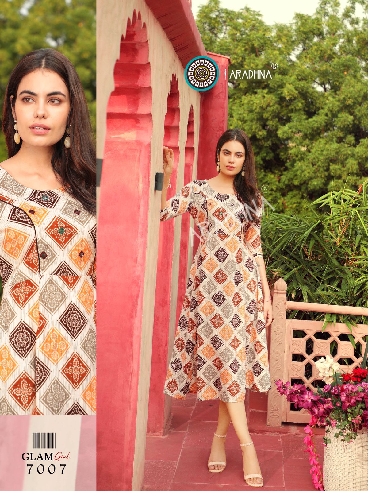 Aradhna Glam Girl Vol  7 Rayon Printed Designer Long Kurti Catalog
