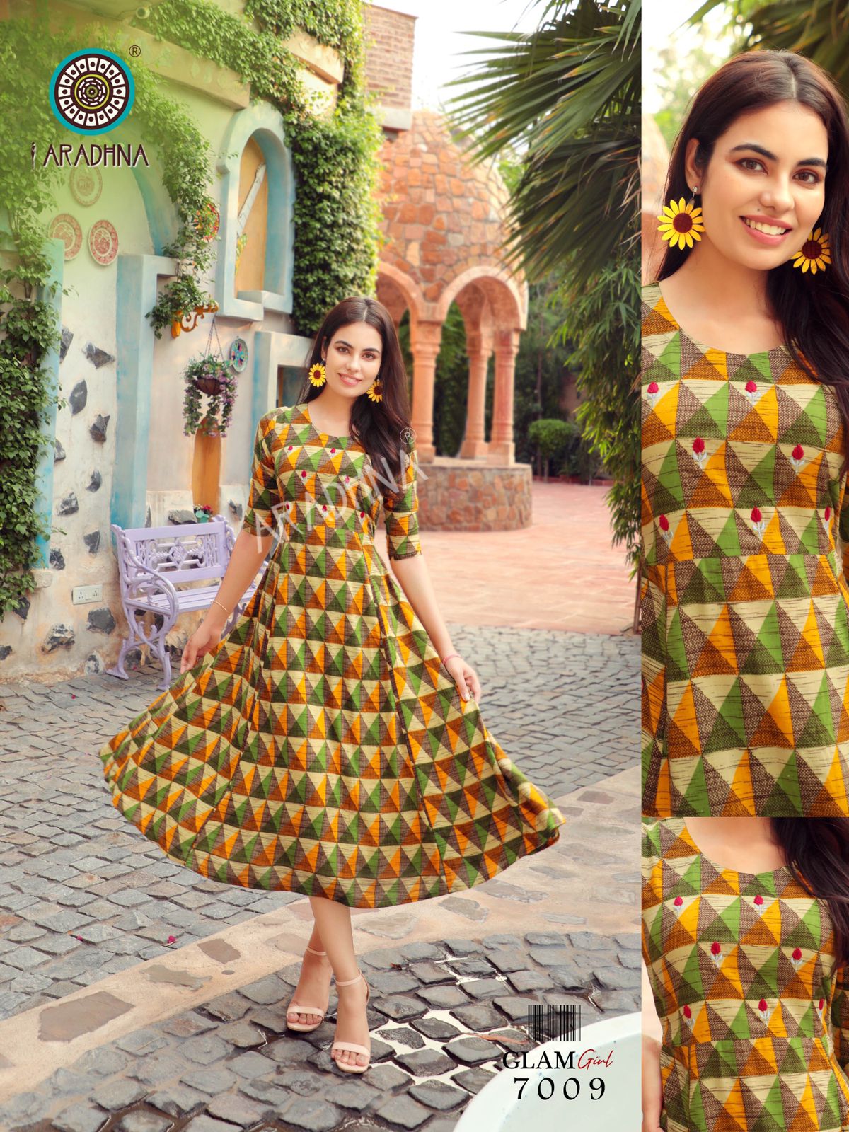 Aradhna Glam Girl Vol  7 Rayon Printed Designer Long Kurti Catalog