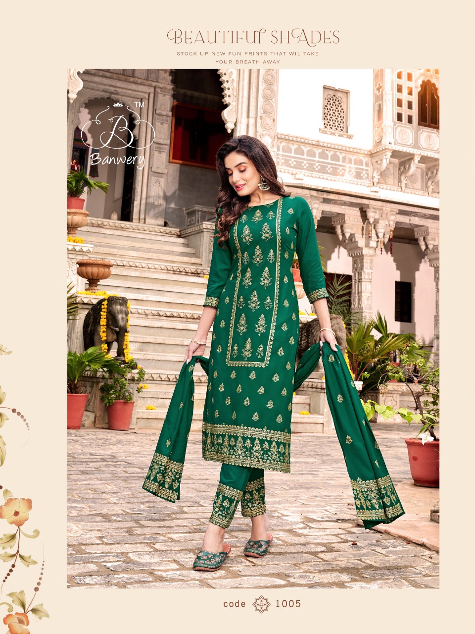 Banwery Parishi Print Ready-made  Kurti Catalog
