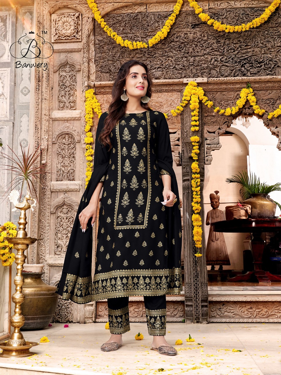 Banwery Parishi Print Ready-made  Kurti Catalog
