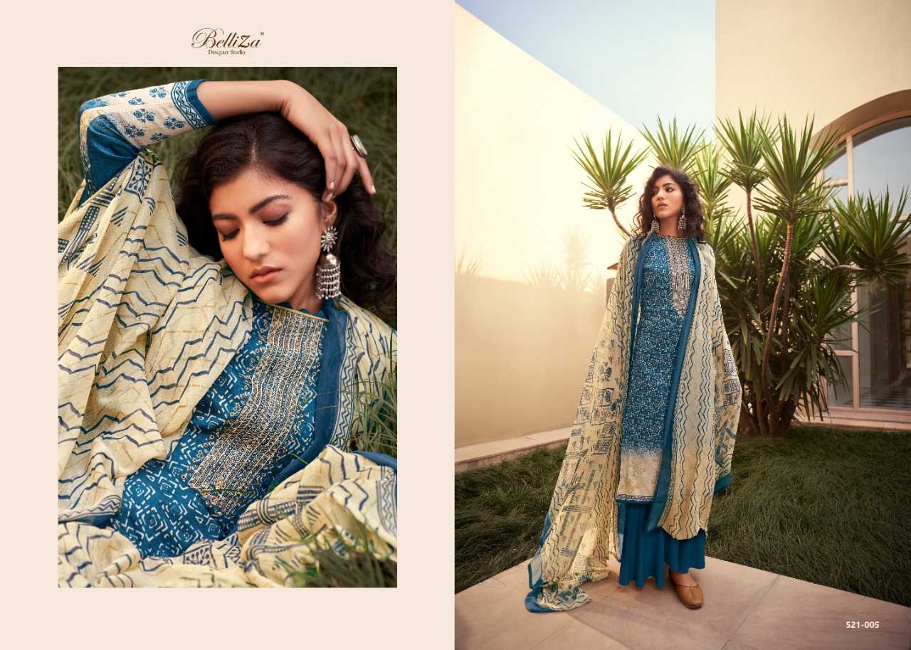 Belliza Bliss Vol 2 Pure Jam Designer Dress Material Catalog