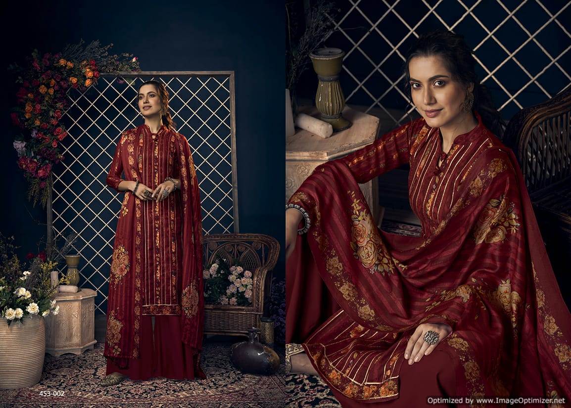 Belliza Kashmiriyat  Pure Pashmina Digital Print Dress Material Catalog