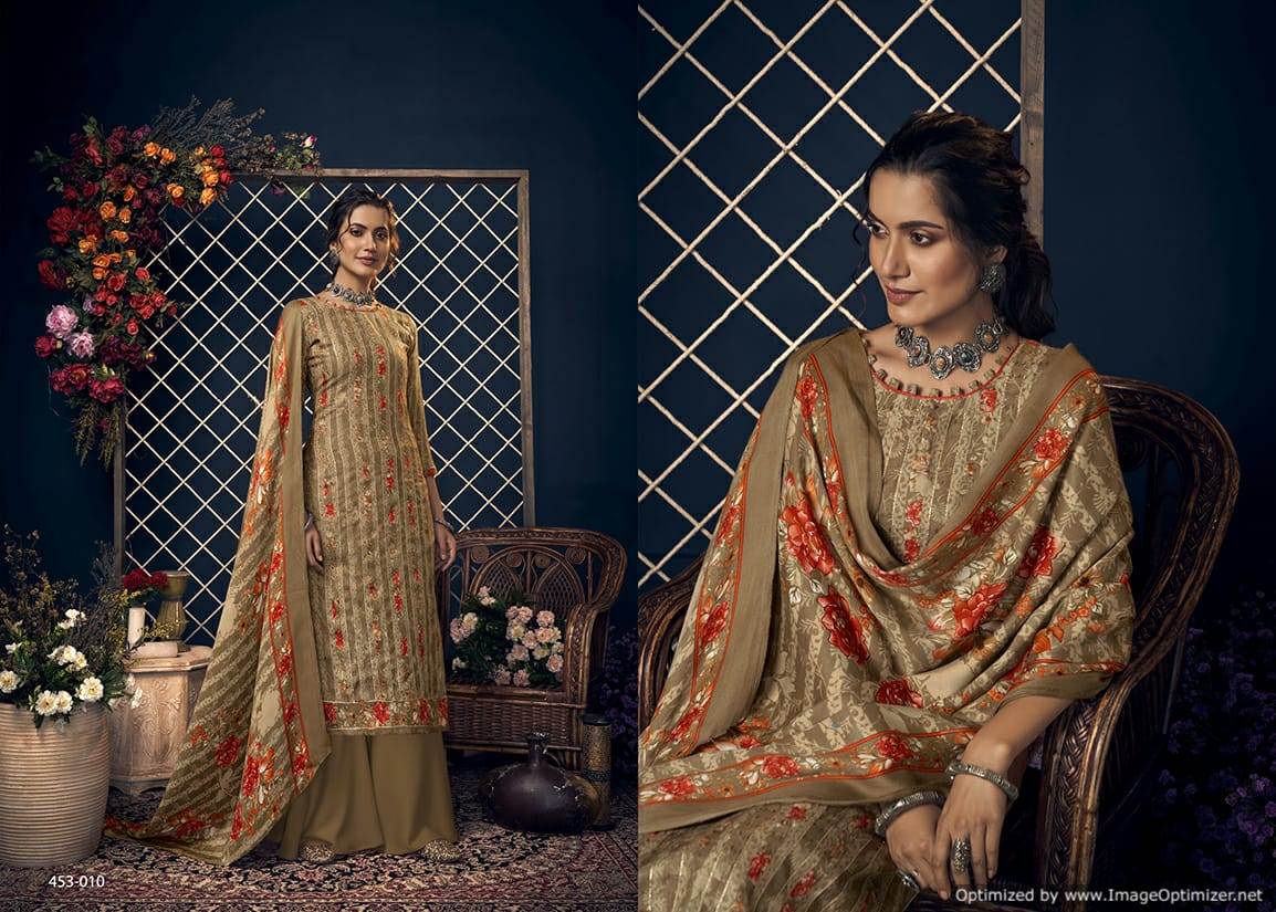 Belliza Kashmiriyat  Pure Pashmina Digital Print Dress Material Catalog