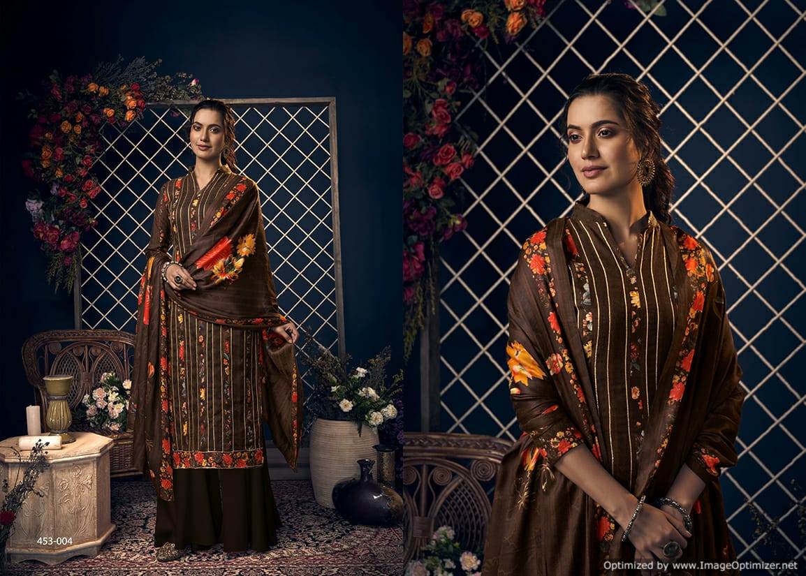 Belliza Kashmiriyat  Pure Pashmina Digital Print Dress Material Catalog