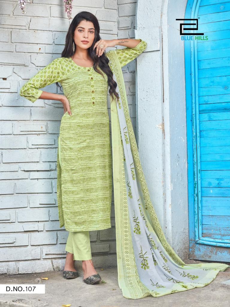 Blue Hills Cotton Candy Vol 1 Cotton Designer Top Bottom With Dupatta Catalog