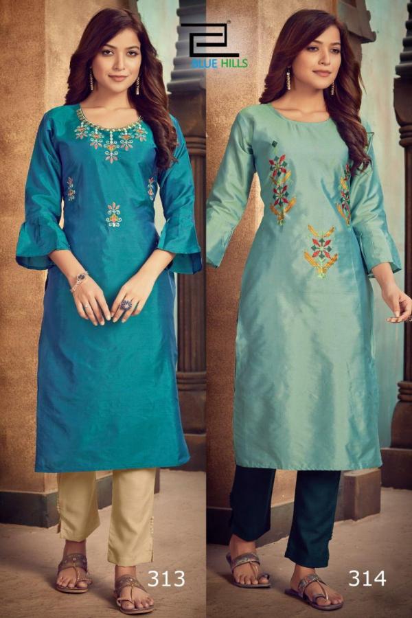 Blue Hills Instagram Vol 3 Cotton Fancy Embroidery Kurti Catalog