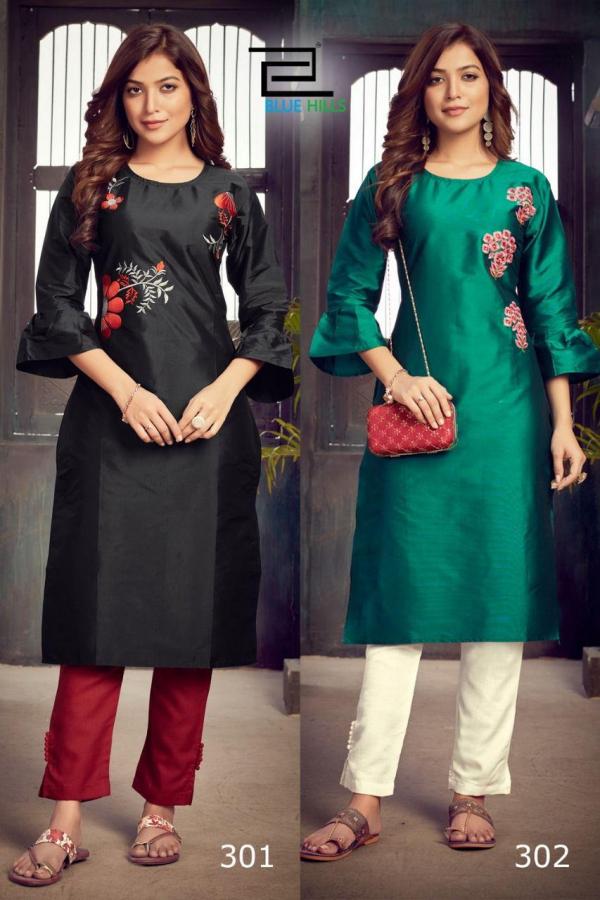 Blue Hills Instagram Vol 3 Cotton Fancy Embroidery Kurti Catalog
