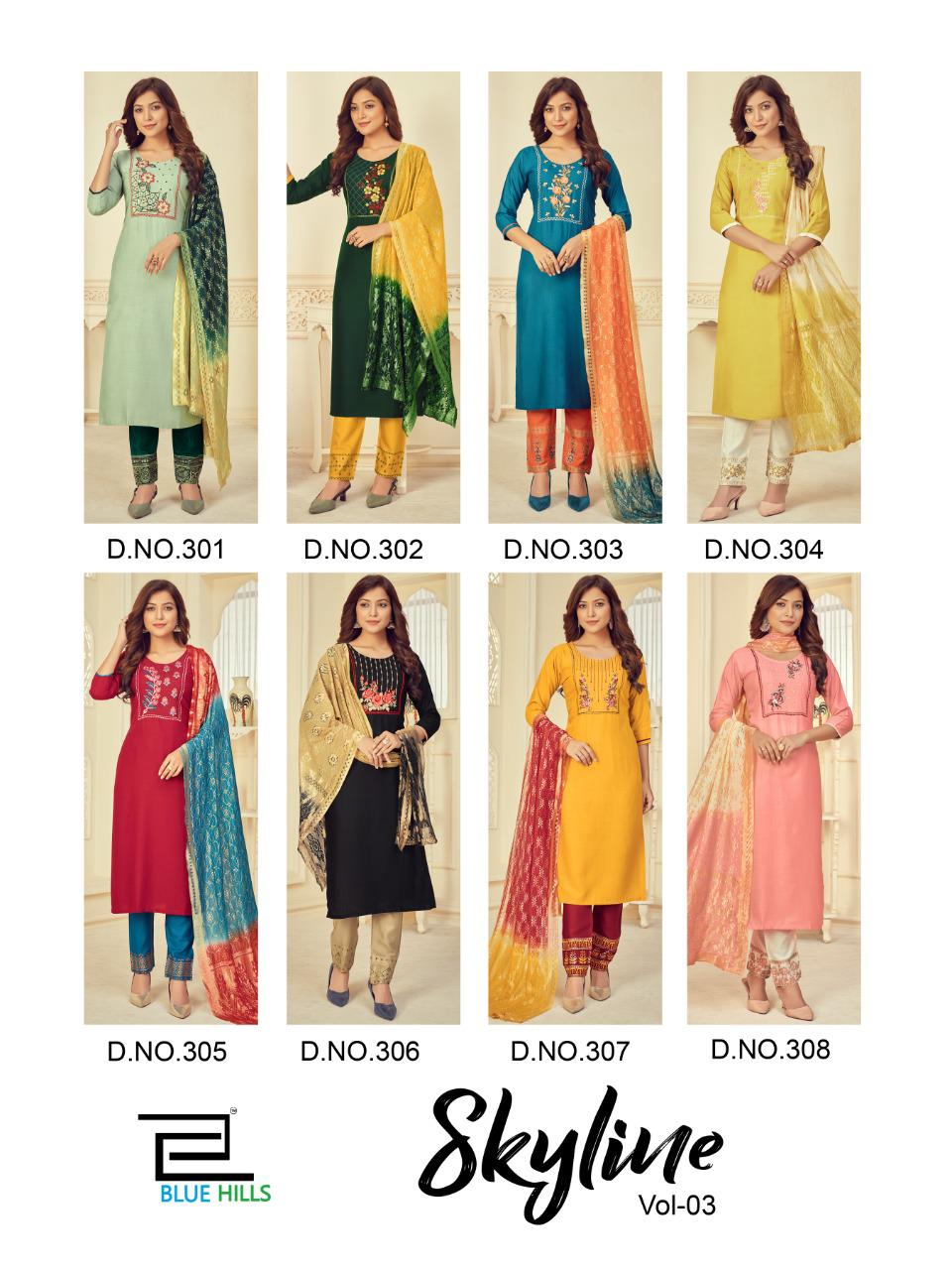 Blue Hills Skyline Vol  3 Designer Ready Made Catalog