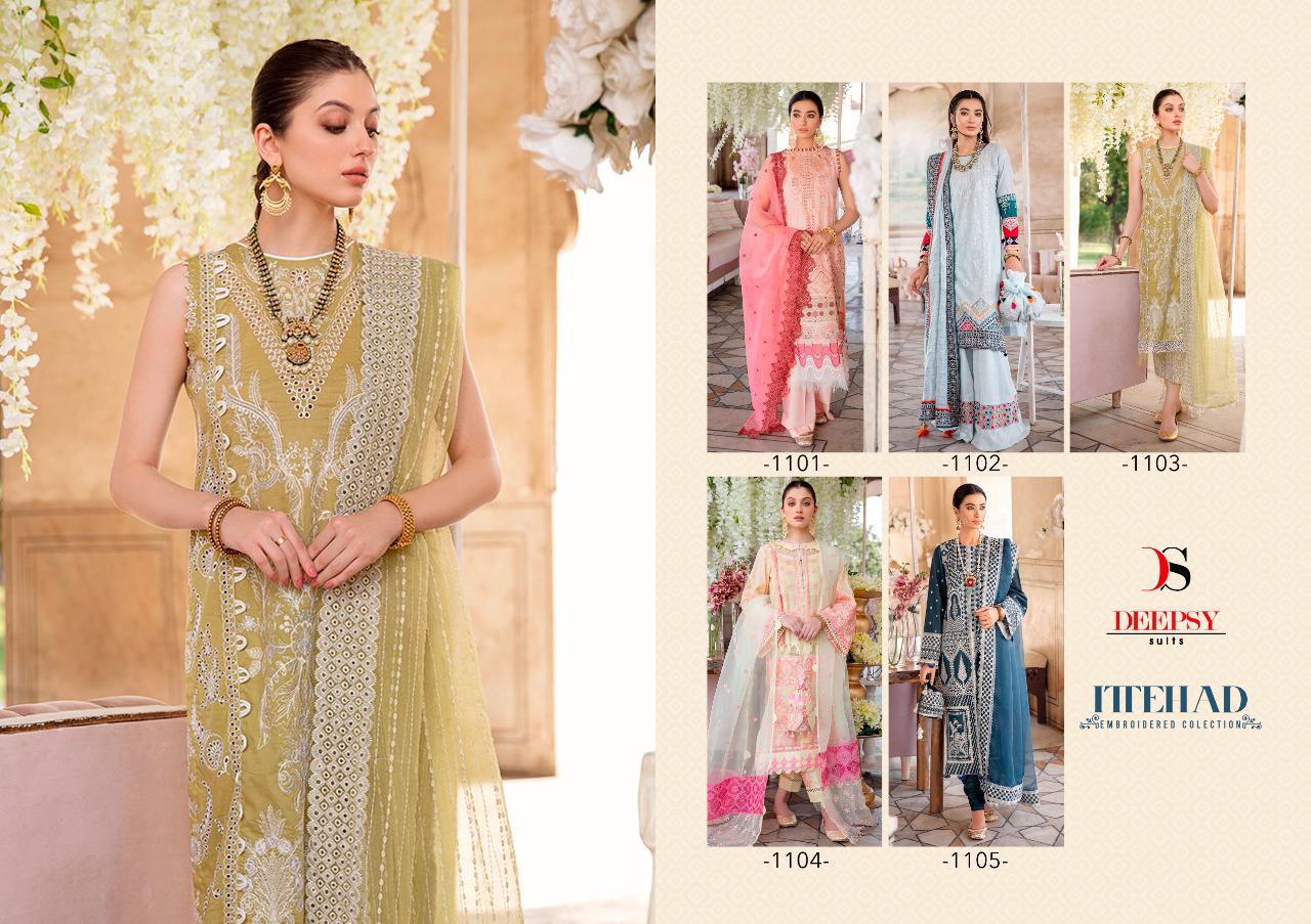 Deepsy  Ittehad Pure Cotton Print Designer Pakistani Salwar Suits  Catalog