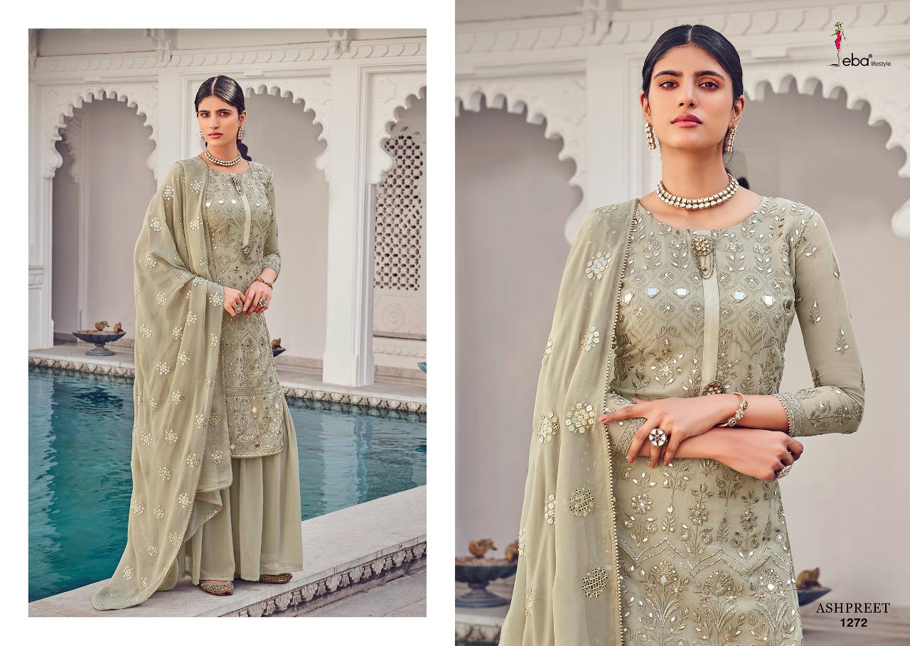 Eba Ashpreet Vol  3 Designer Georgette Embroidery Salwar Suits  Catalog