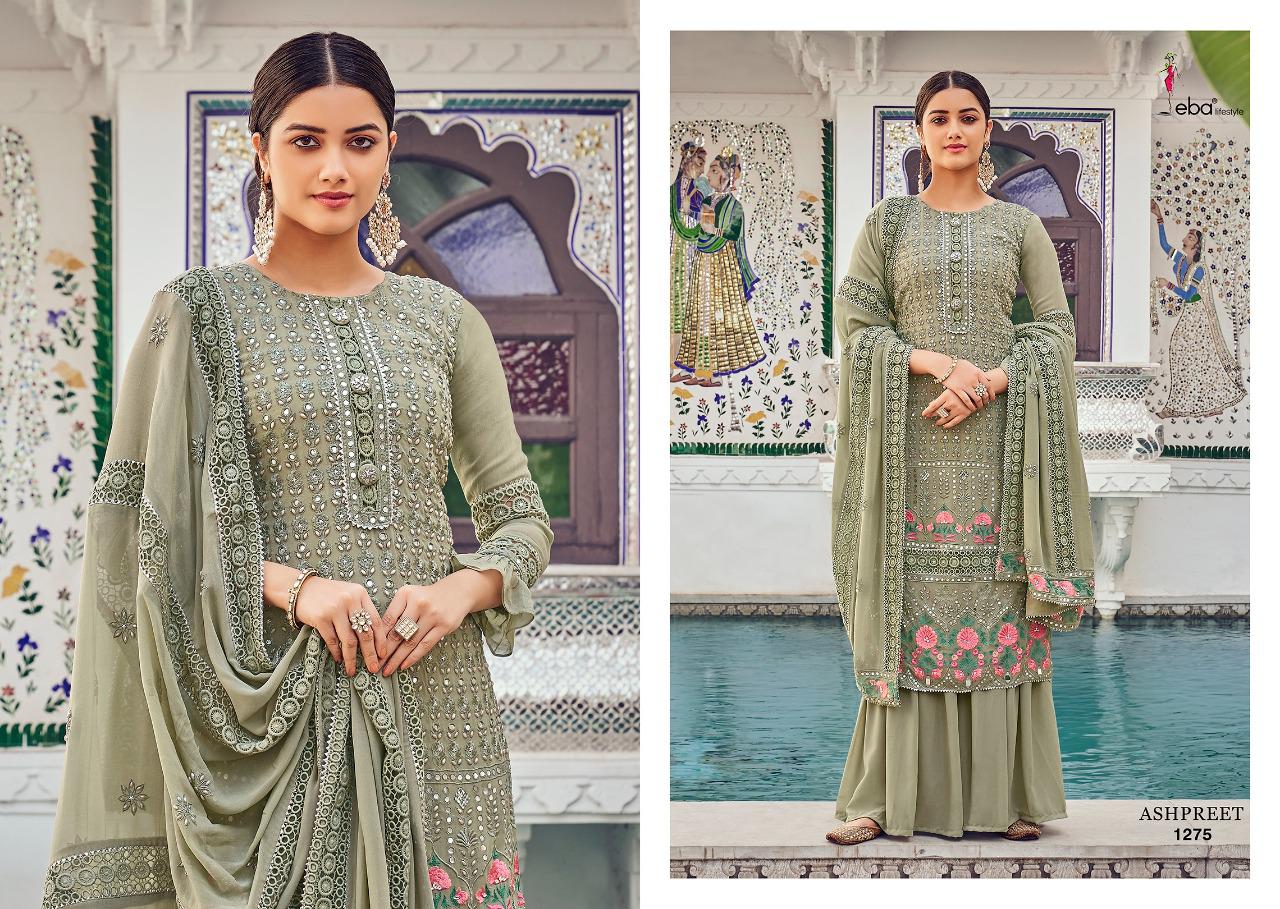Eba Ashpreet Vol  3 Designer Georgette Embroidery Salwar Suits  Catalog